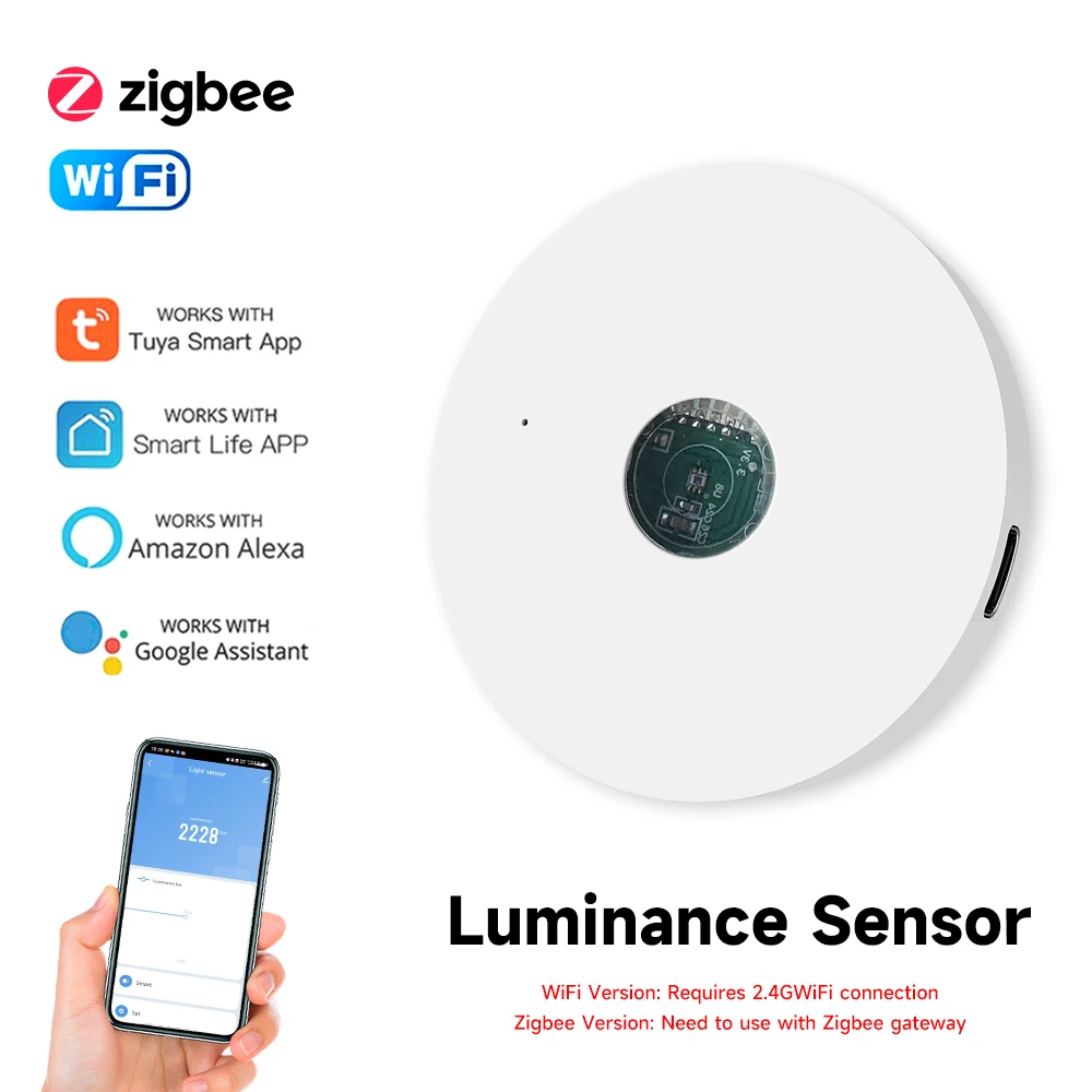 Home Automation Ideas - Tuya WiFi/ZigBee czujnik światła czujnik jasności
