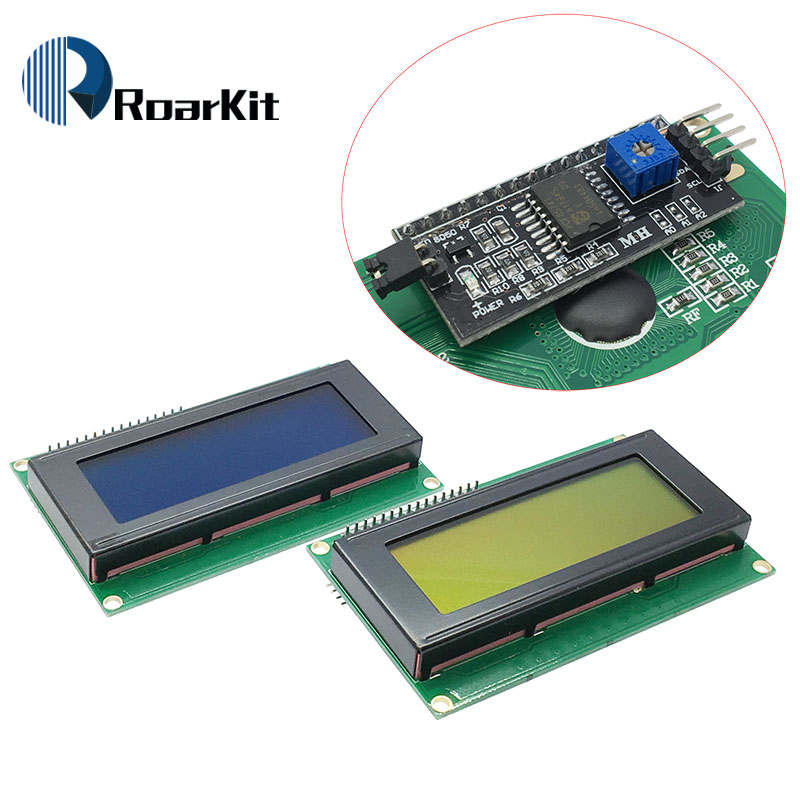Home Automation Arduino - Moduł LCD niebieski/żółty tło Green screen