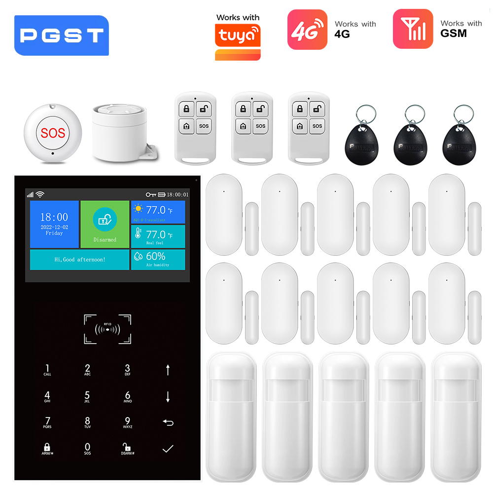 Smart Home Automation Diy - System alarmowy 4G GSM WiFi współpracujący
