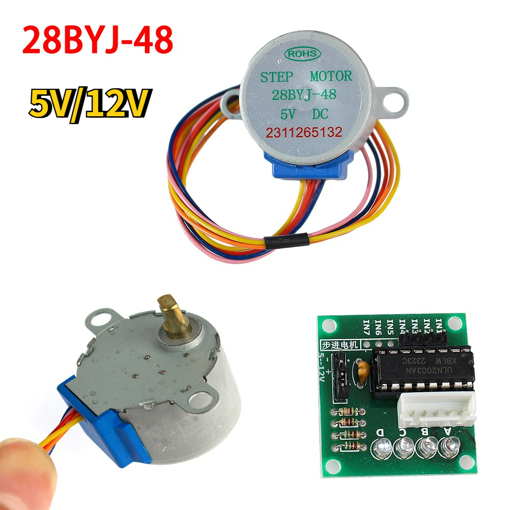 Home Automation Arduino - Zestaw silnika krokowego 28BYJ-48 5V/12V 4-fazowy