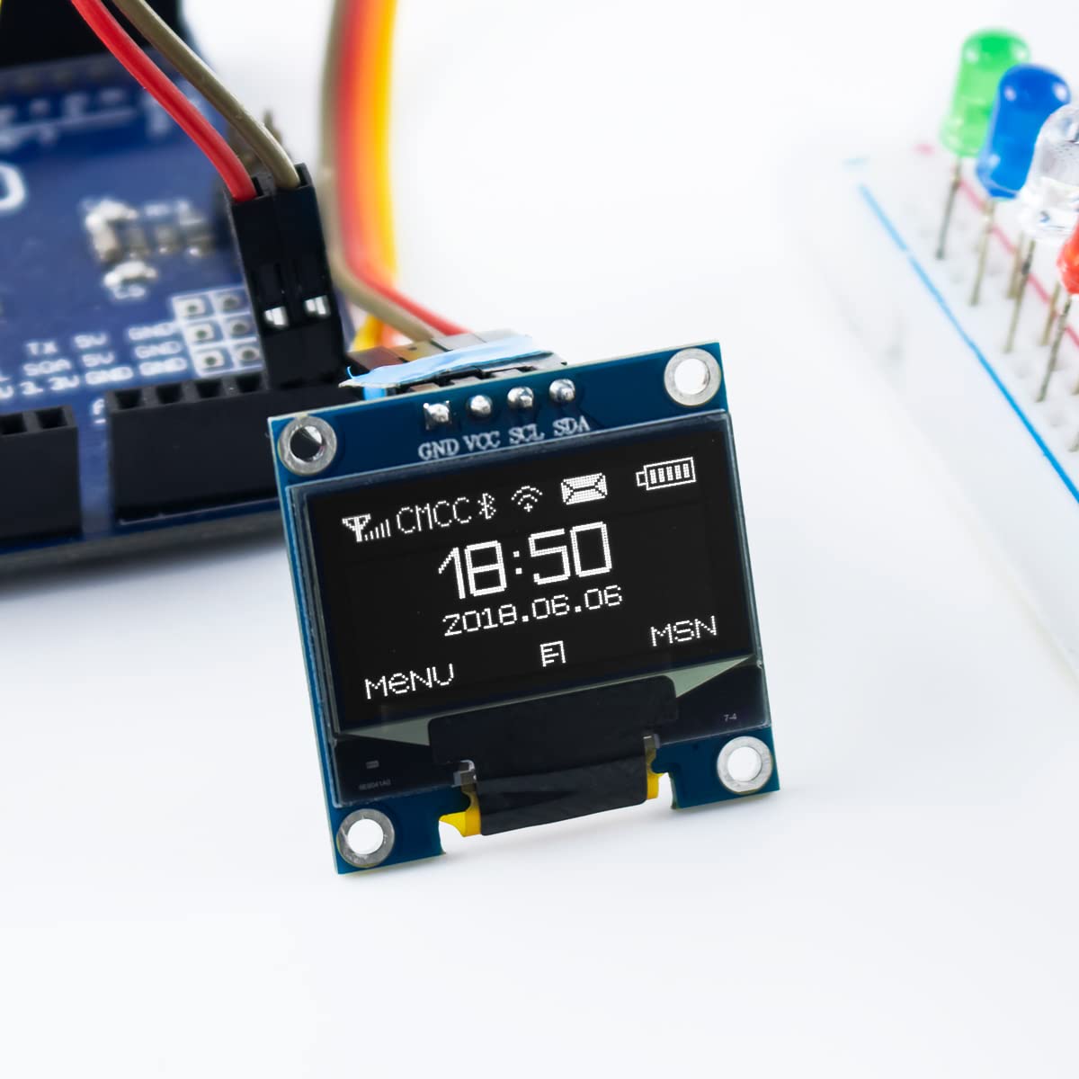 Moduł wyświetlacza OLED I2C II – Home Automation Arduino recenzja i cena