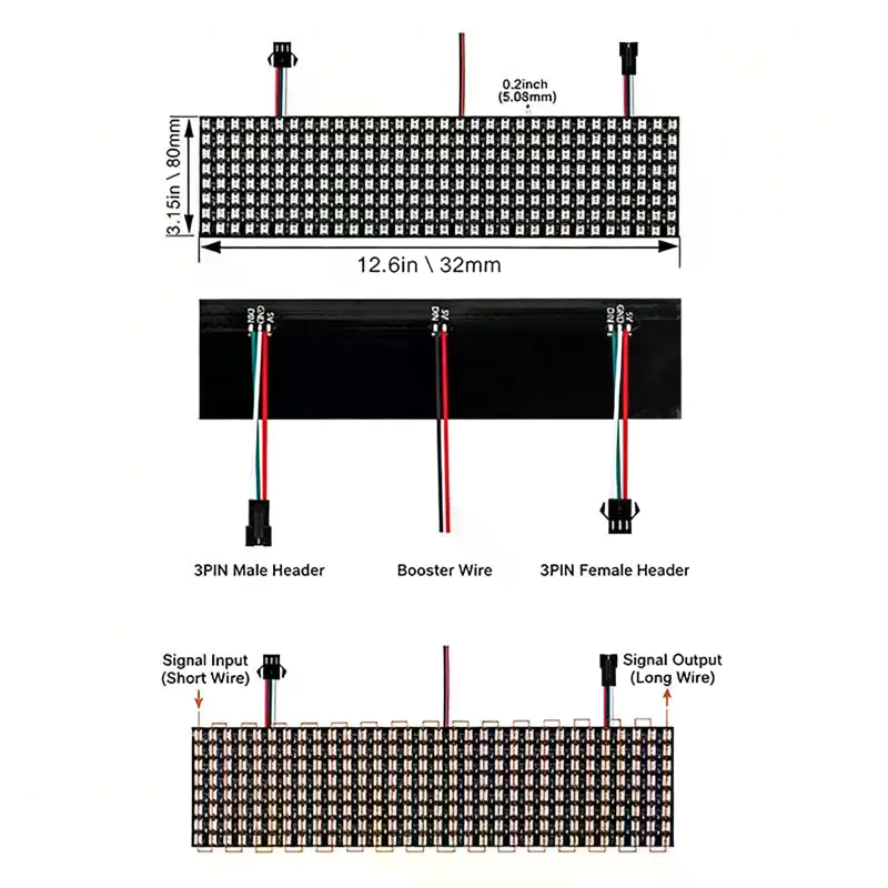 Panel matrycowy WS2812B Smart  – Rgb Led Matrix 8X8 recenzja i cena