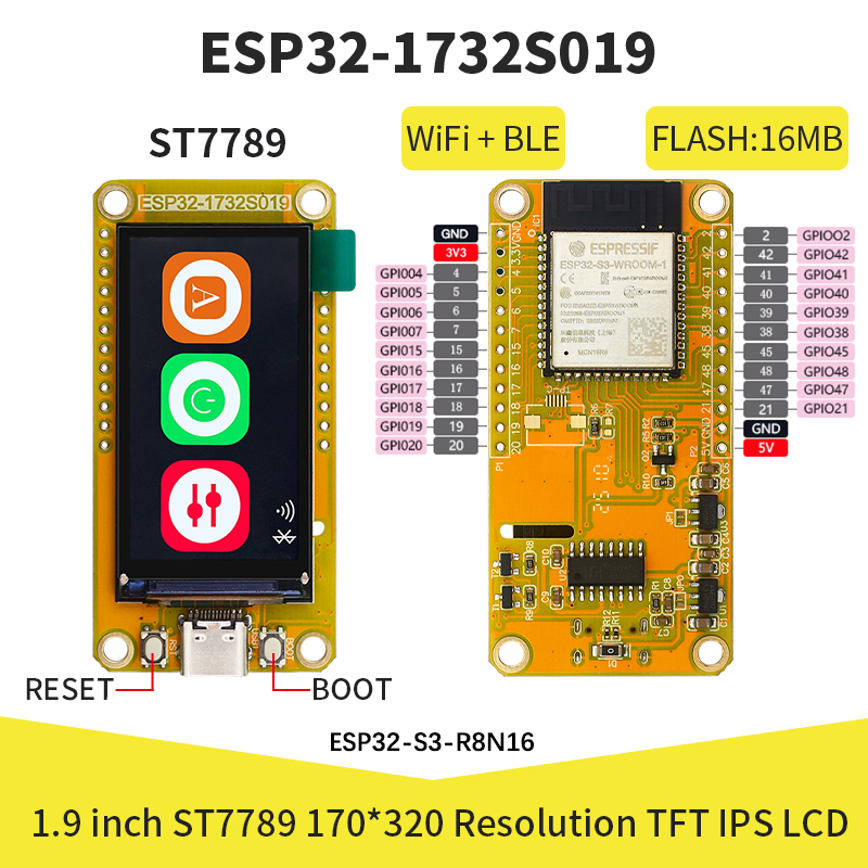 ESP32-S3 1.9-calowy ekran IPS  – Home Automation Arduino recenzja i cena