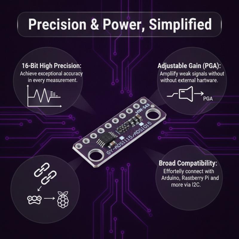 Moduł ADC ADS1115 z regulowany – Home Automation Systems Diy recenzja i cena