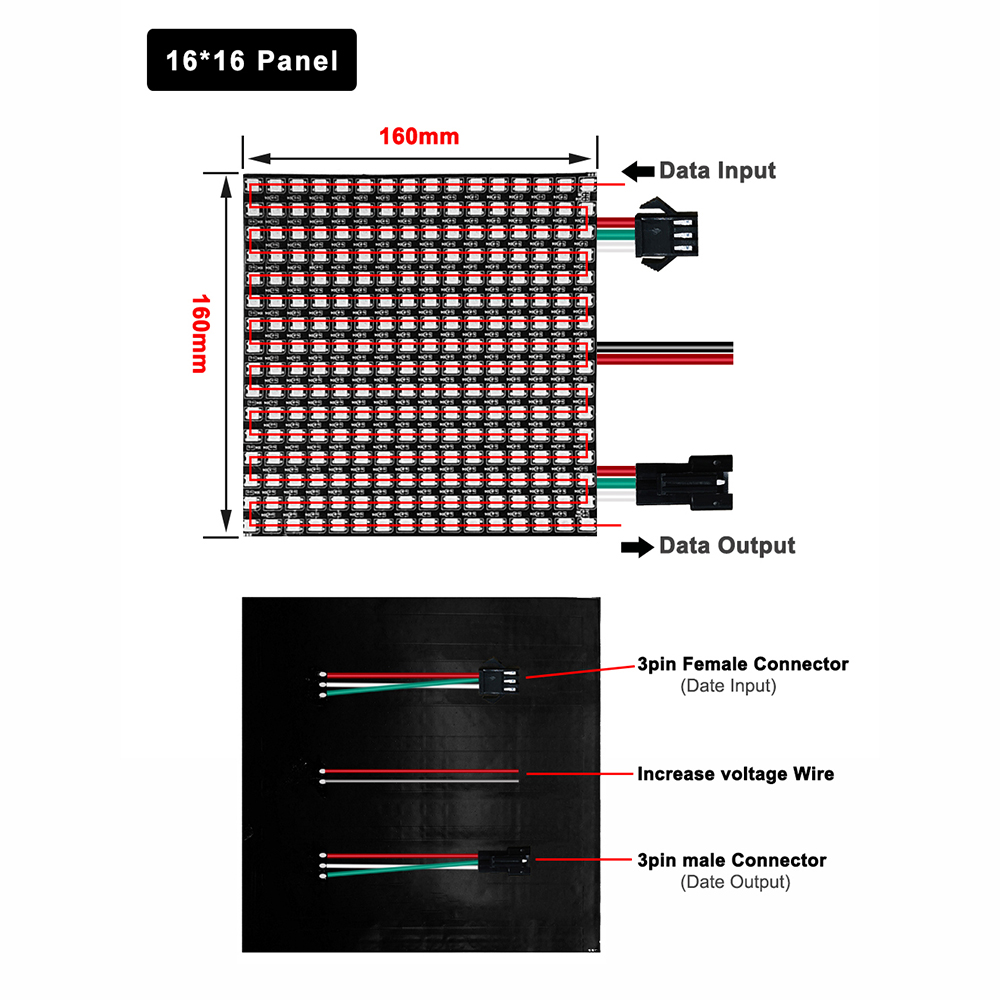 DC5V WS2812B 5050 RGB SMD elas – Rgb Led Matrix 8X8 recenzja i cena