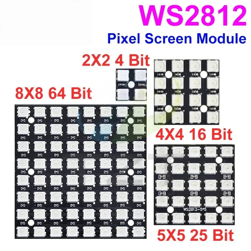 Nowa matryca LED WS2812 5050 R – Rgb Led Matrix 8X8 recenzja i cena